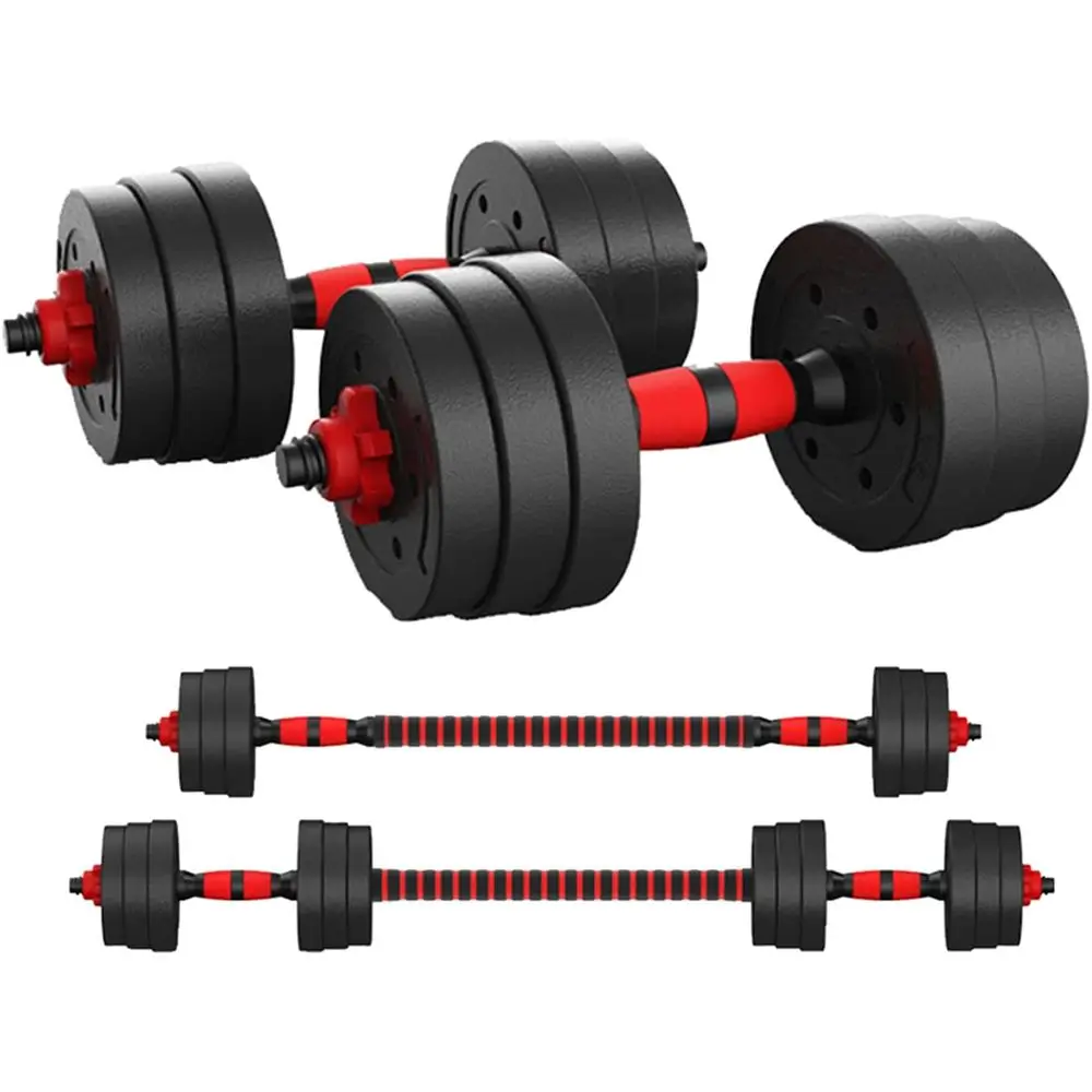 Home Gym Dumbbell Set - 44Lbs Adjustable Dumbbells Set with Continuation