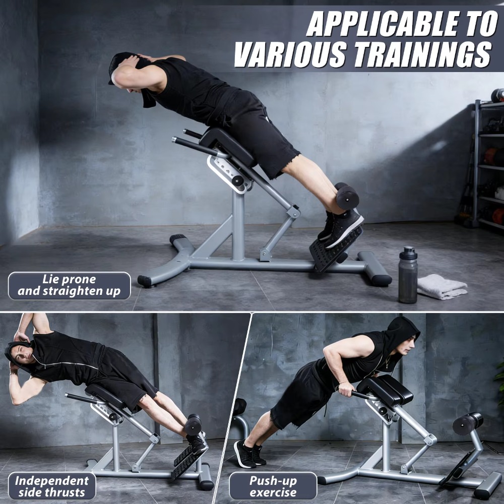 Hyperextension Bench Adjustabl - Home Gym Hamstring Exercises 评论和价格