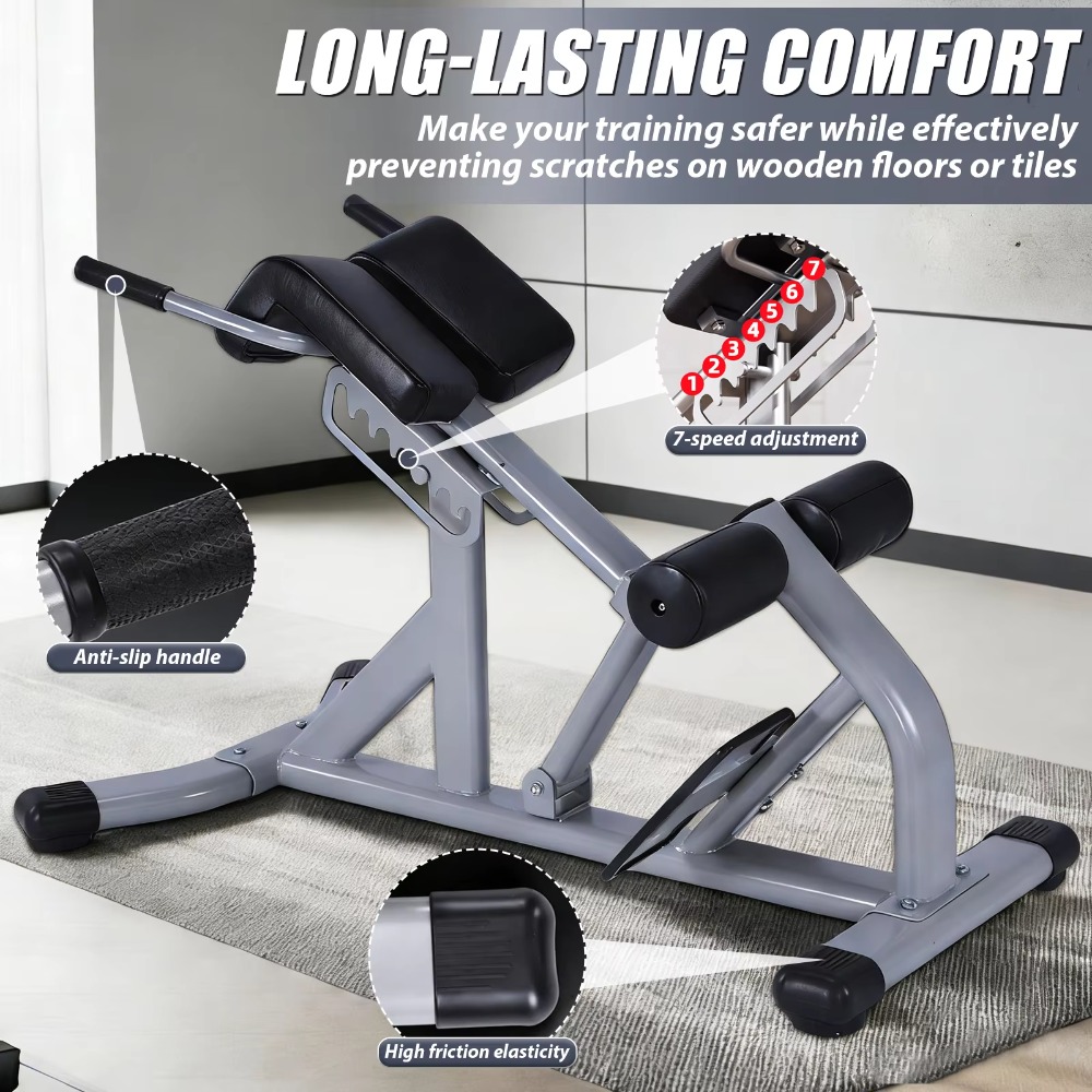 Hyperextension Bench Adjustabl - Home Gym Hamstring Exercises 评论和价格
