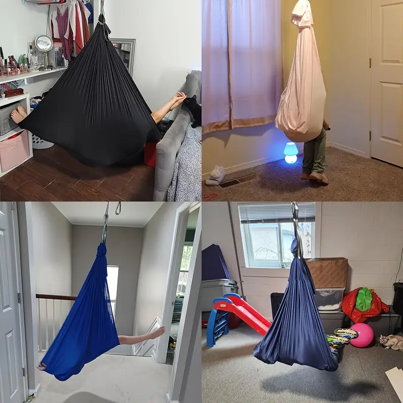 1.5*2.8m Elastic Swing Hammock - Yoga Trapeze Swing 评论和价格