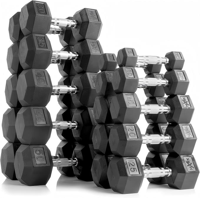 Premium Rubber Coated Hex Dumb - Home Gym Dumbbell Set 评论和价格