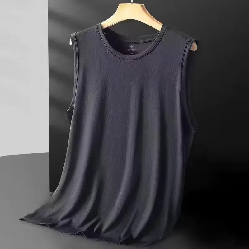Men Ice Silk Mesh Sleeveless T - Home Gym China 评论和价格