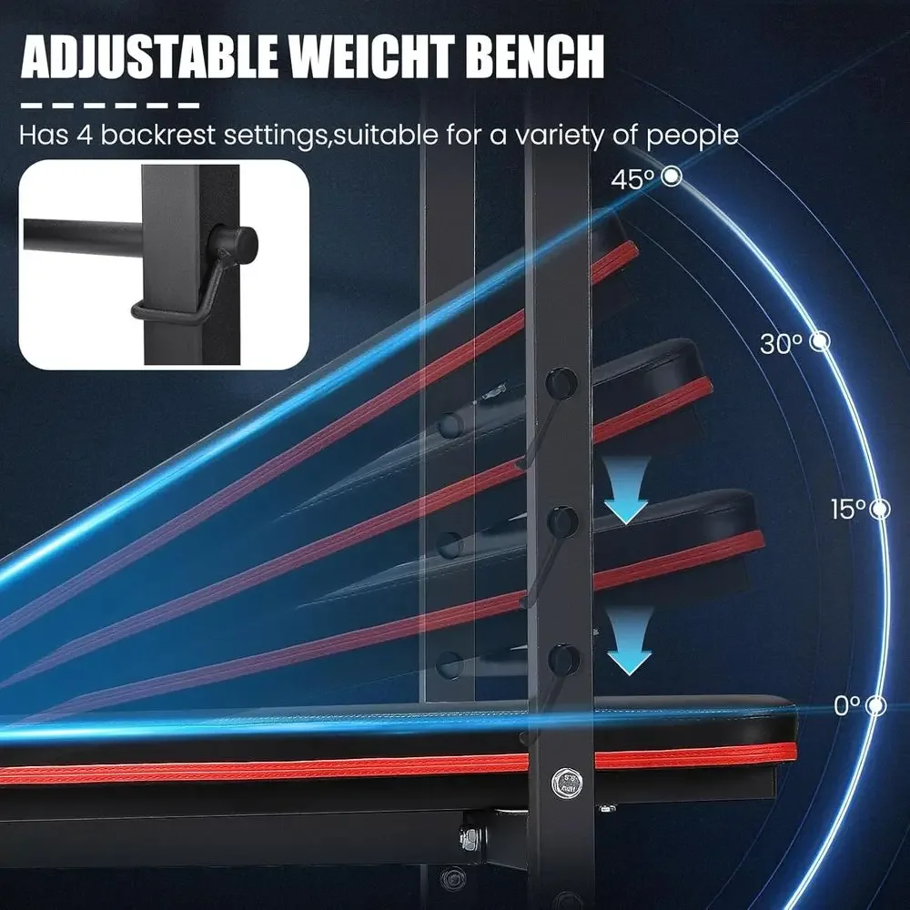 8-in-1 Adjustable Weight Bench - Home Gym Weight Bench 评论和价格
