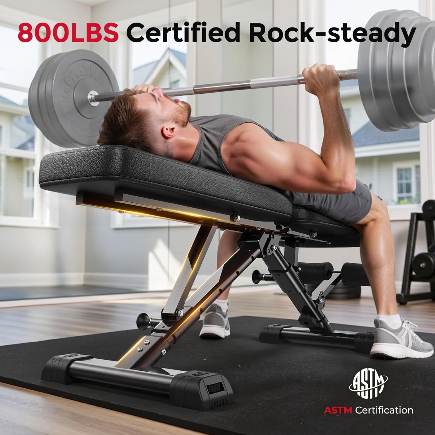 Home Gym Adjustable Weight Ben - Home Gym Weight Bench 评论和价格