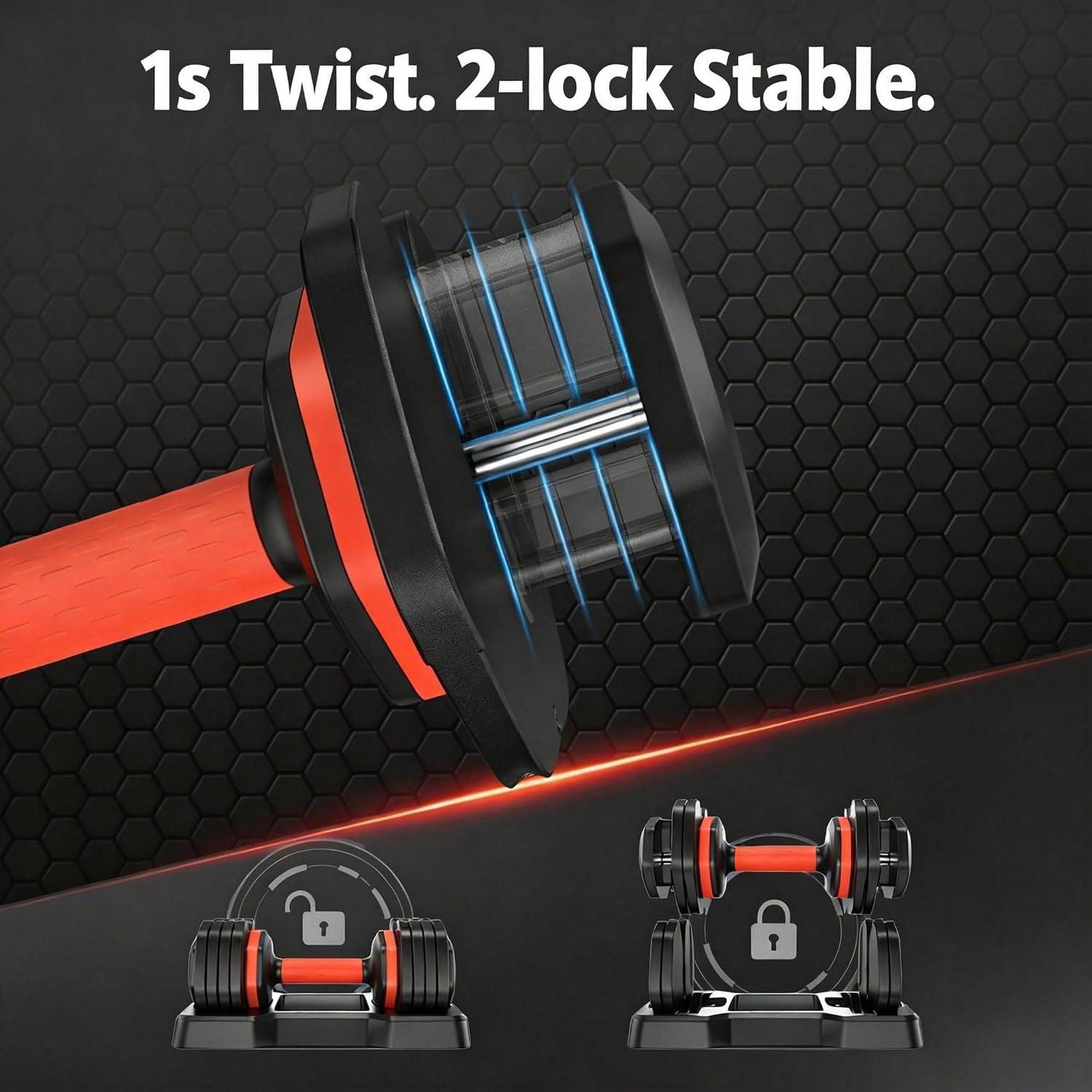 Adjustable Dumbbells Set Of 2  - Home Gym Dumbbell Set 评论和价格