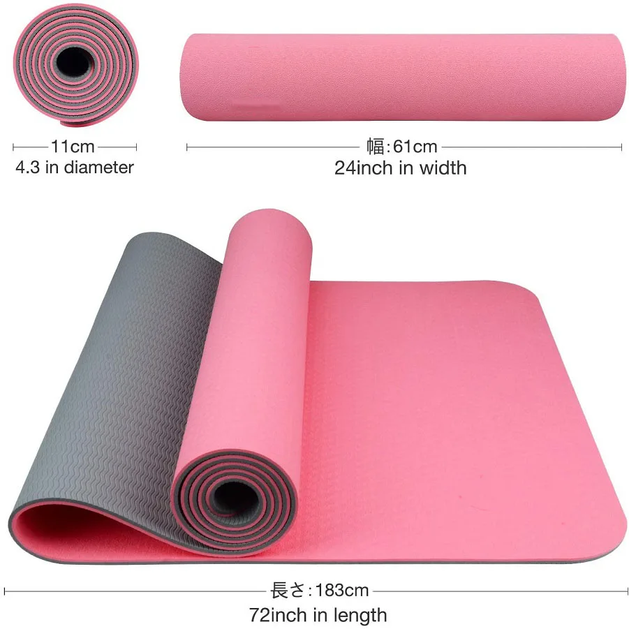 RUISIDA TPE Yoga Mat 180x57x0. - Home Gym Yoga Studio 评论和价格