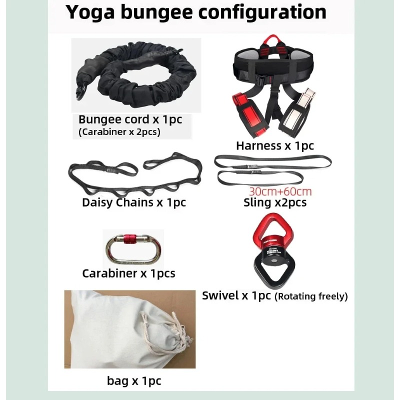 Heavy Bungee Fitness Kit Resis - Home Gym Yoga Studio 评论和价格
