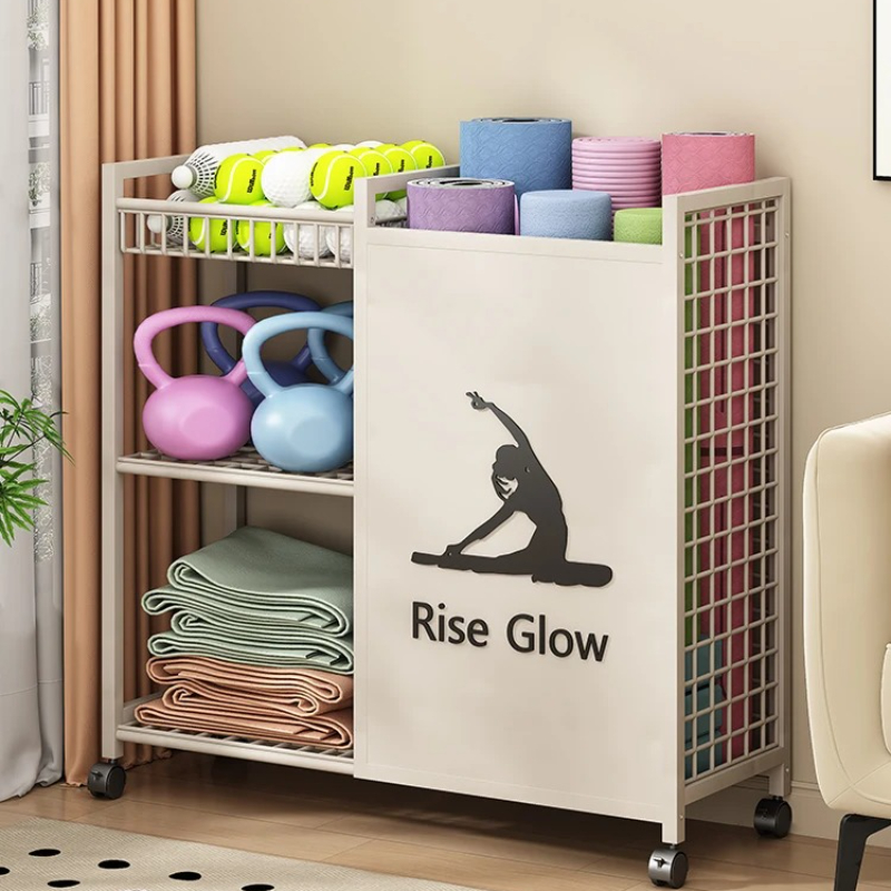 Mobile Fitness Cart with Wheel - Home Gym Yoga Studio 评论和价格