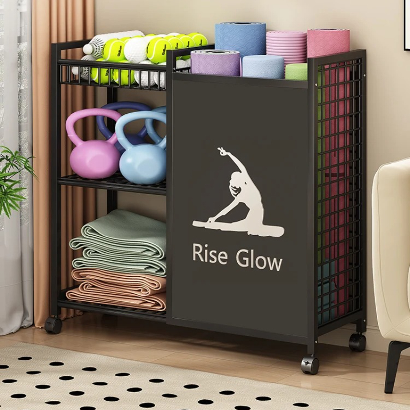 Mobile Fitness Cart with Wheel - Home Gym Yoga Studio 评论和价格