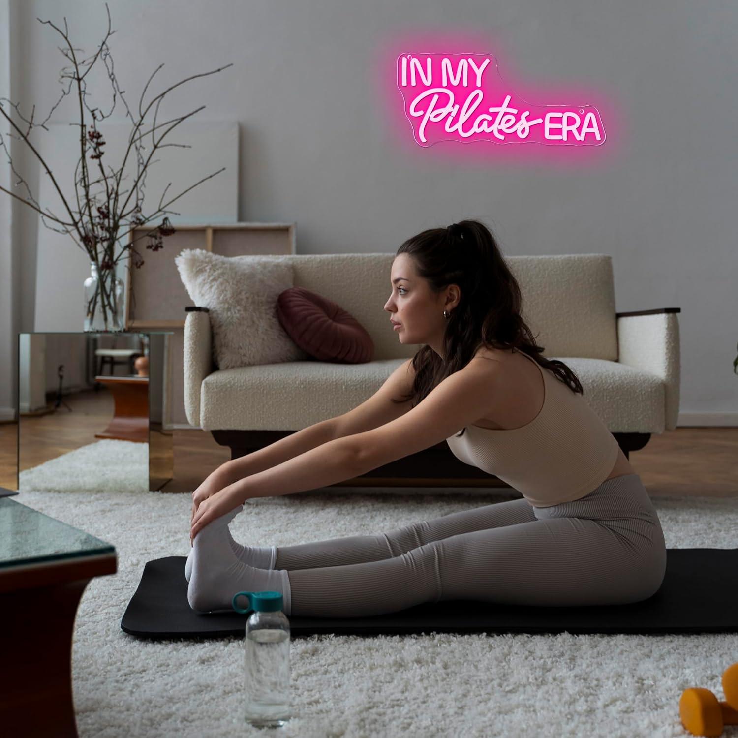 In My Pilates Era Neon Sign Di - Home Gym Yoga Studio 评论和价格