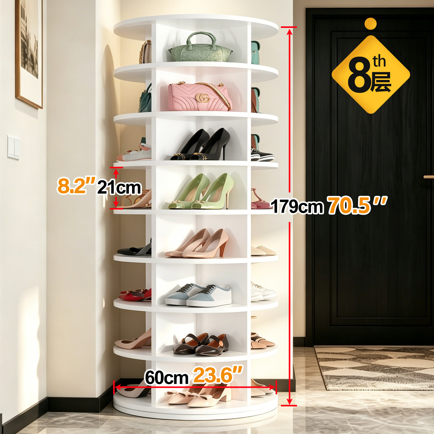 360 Rotating Modern Shoe Rack  - Home Gym China 评论和价格