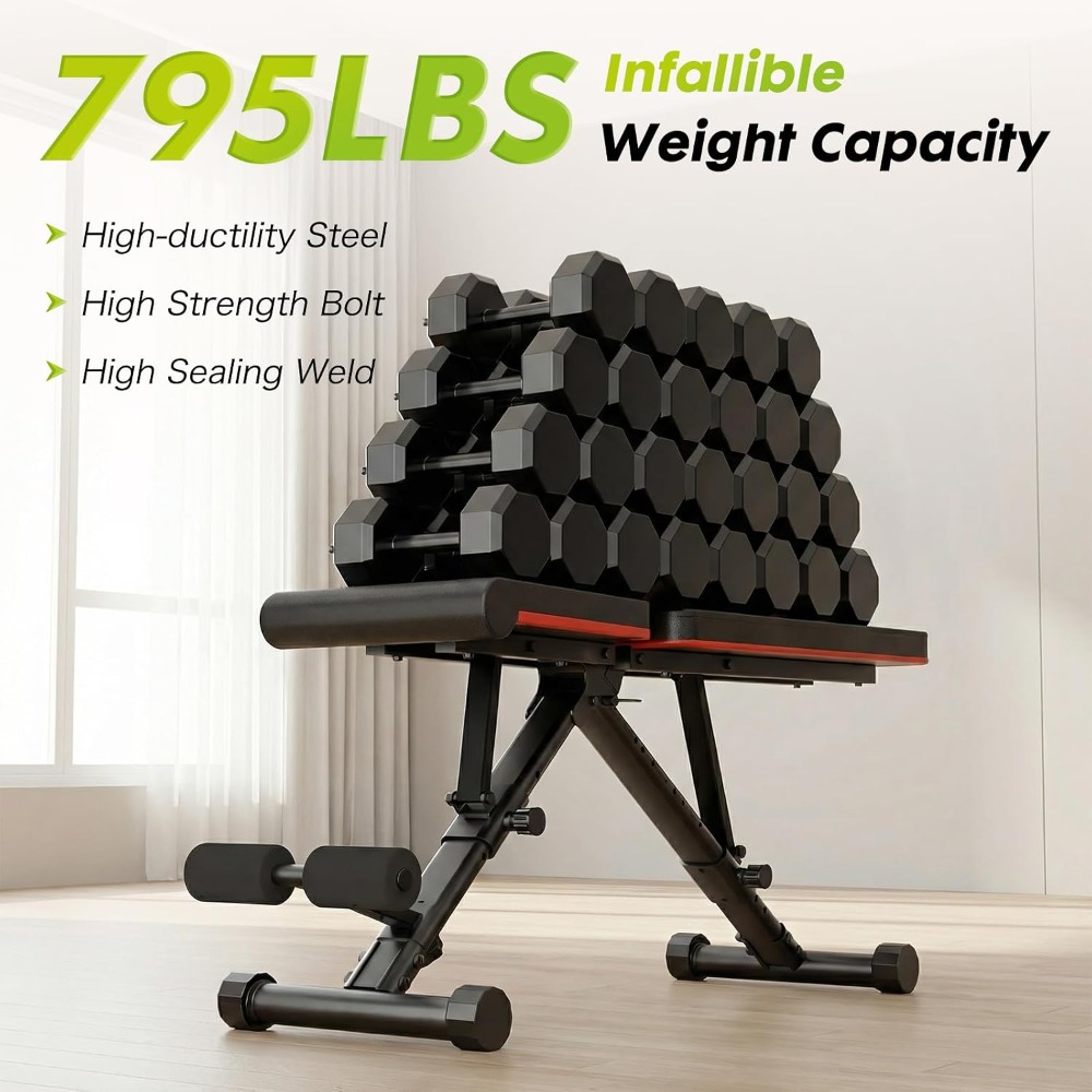 Adjustable Weight Bench for Fu - Home Gym Weight Bench 评论和价格