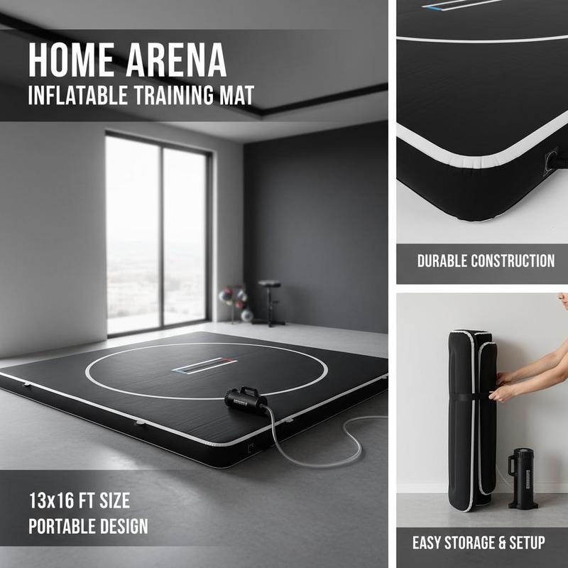 Inflatable Grappling Pad 13x13 - Home Gym Practice 评论和价格