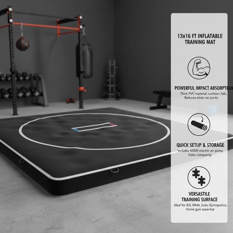 Inflatable Grappling Pad 13x13 - Home Gym Practice 评论和价格