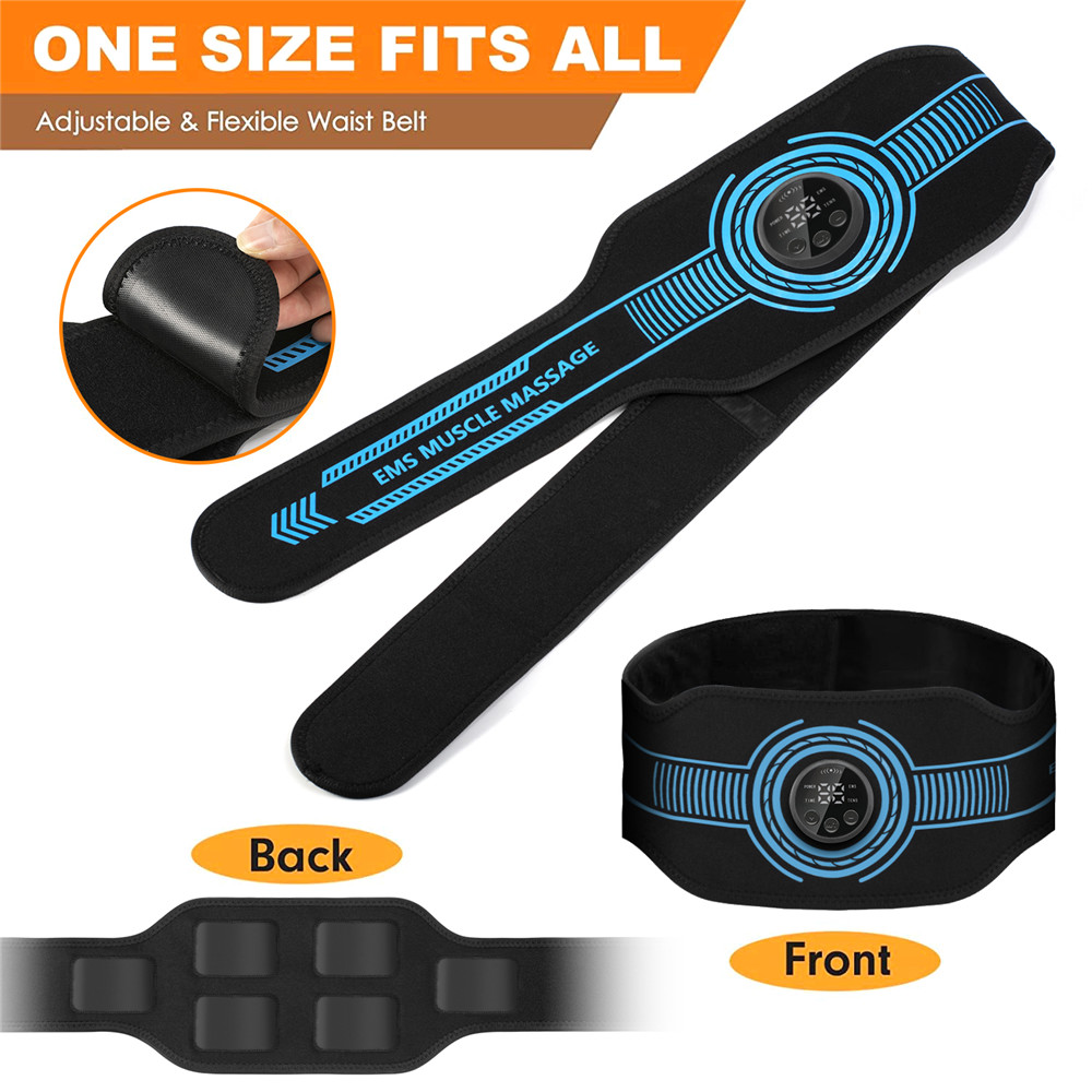 USB Rechargeable Abdominal Mus - Weight Belt Lifting 评论和价格