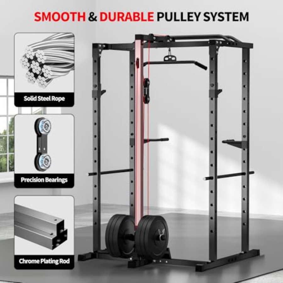 Home gym power rack with LAT p - Home Gym Multi 评论和价格
