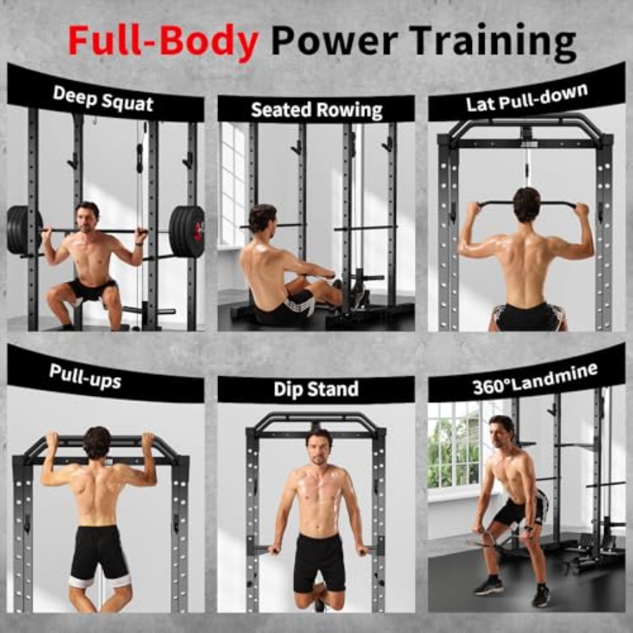 Home gym power rack with LAT p - Home Gym Multi 评论和价格