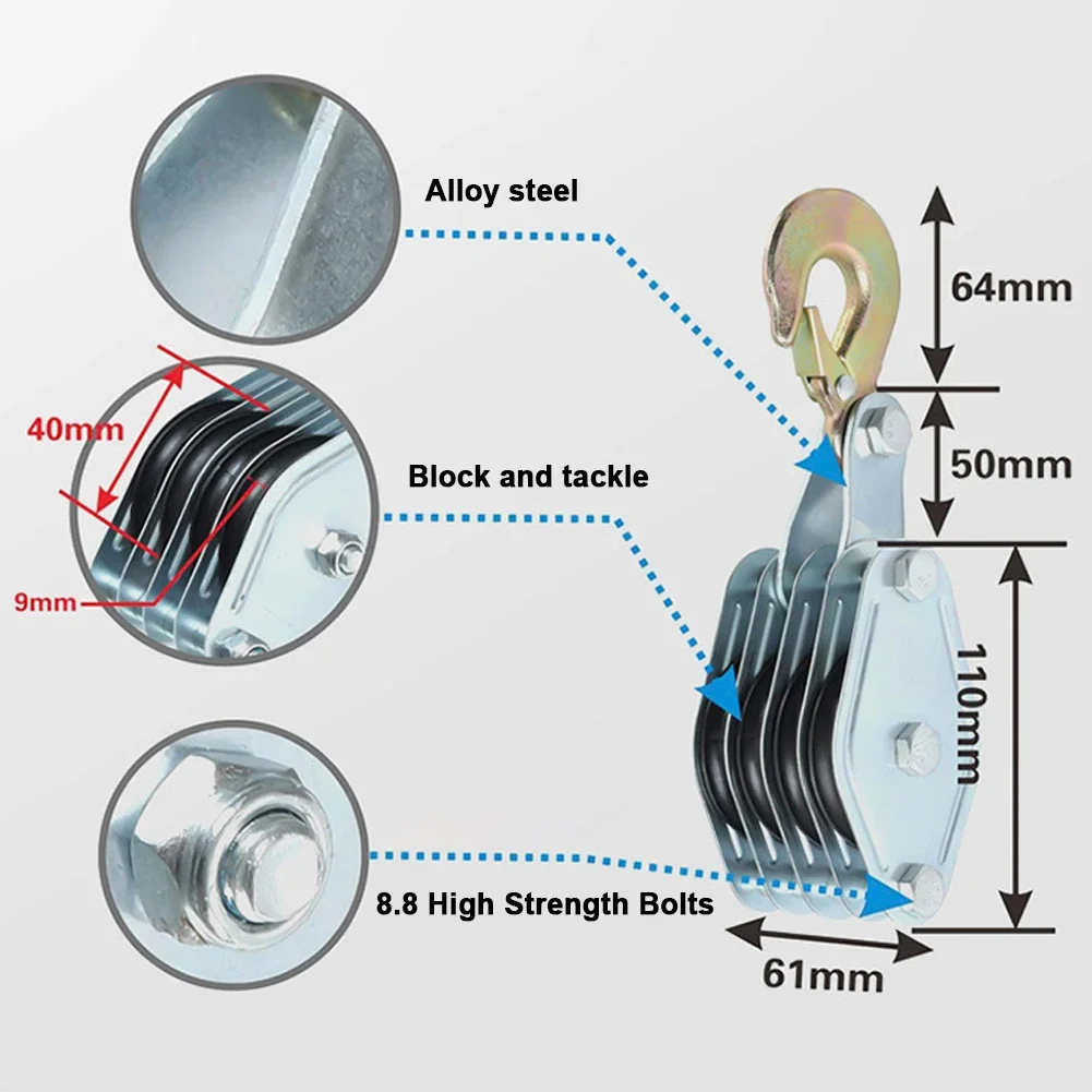 270° Rotatable Rope Pulley Blo - Pull Up Bar Tower 评论和价格
