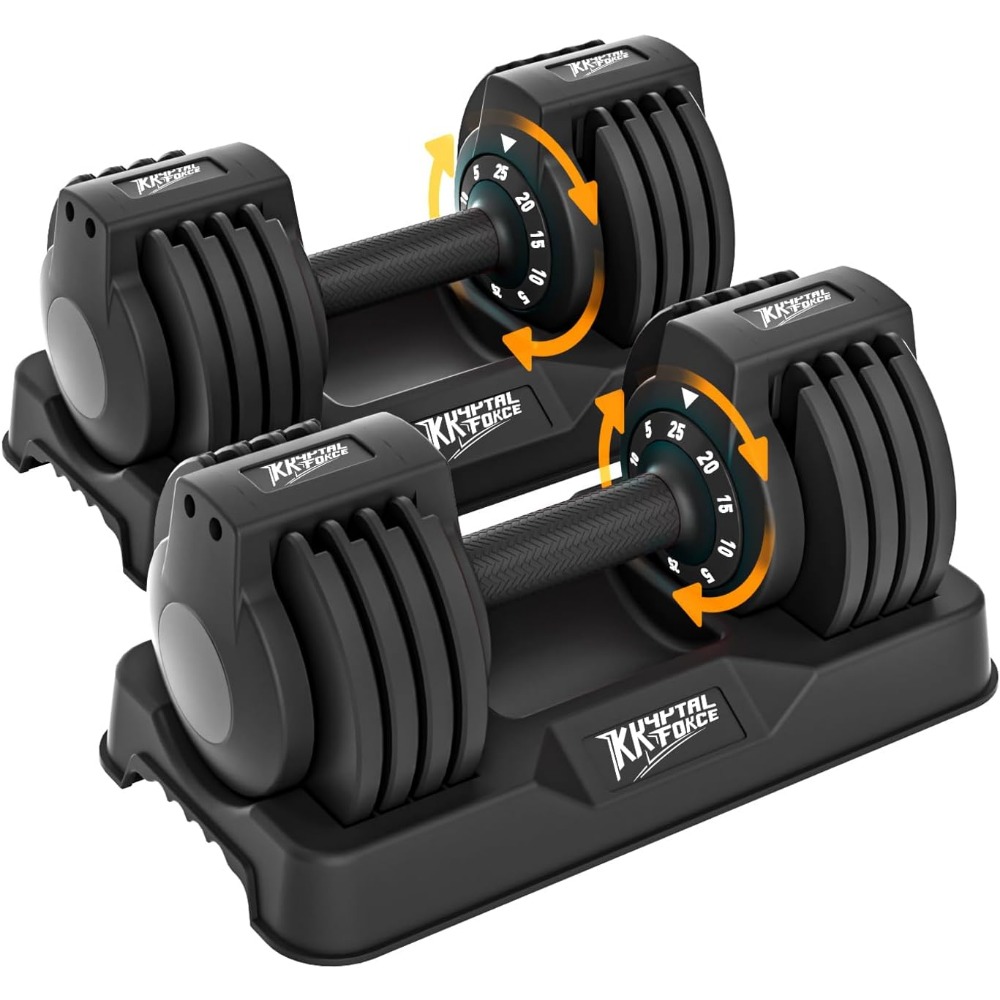 Adjustable Dumbbell Set, 50lbs - Home Gym Dumbbell Set 评论和价格