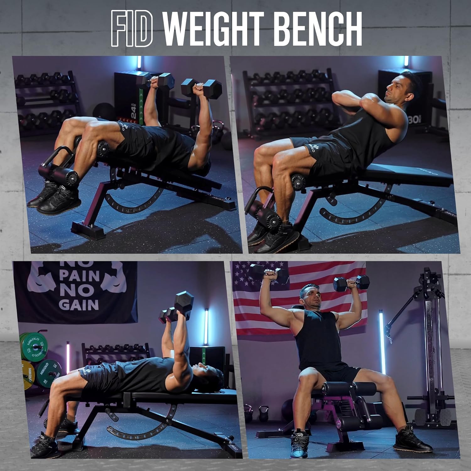 Home Gym Weight Bench - Steel  - Home Gym Weight Bench 评论和价格
