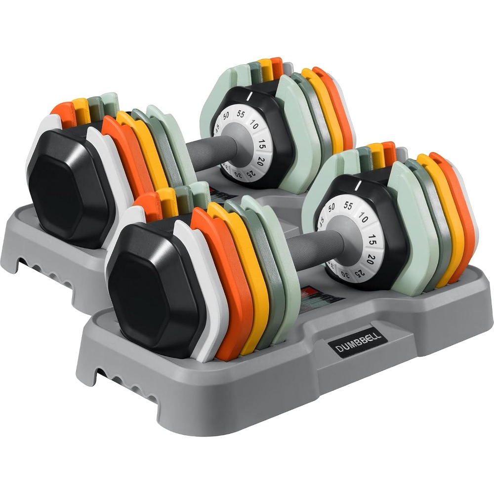Adjustable Dumbbells Set - 25/ - Home Gym Dumbbell Set 评论和价格