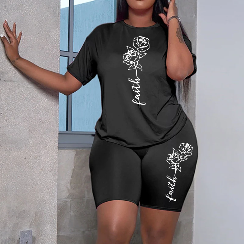 Faith Letter Printed Tracksuit - Home Gym China 评论和价格