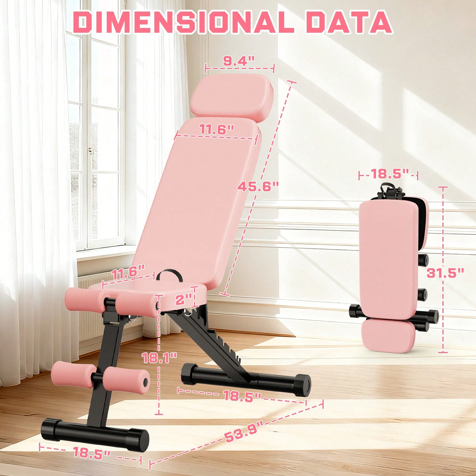 GIKPAL 9 Positions Adjustable  - Home Gym Weight Bench 评论和价格