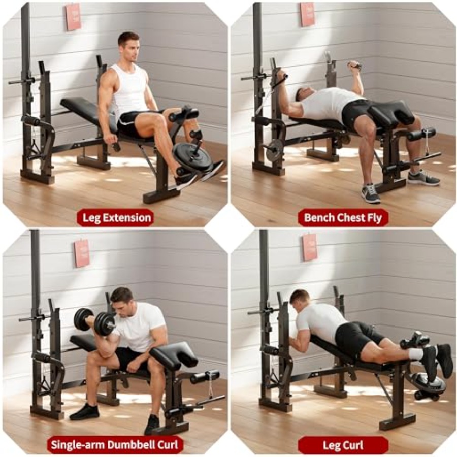 Home Gym Weight Bench Set: Ste - Home Gym Weight Bench 评论和价格