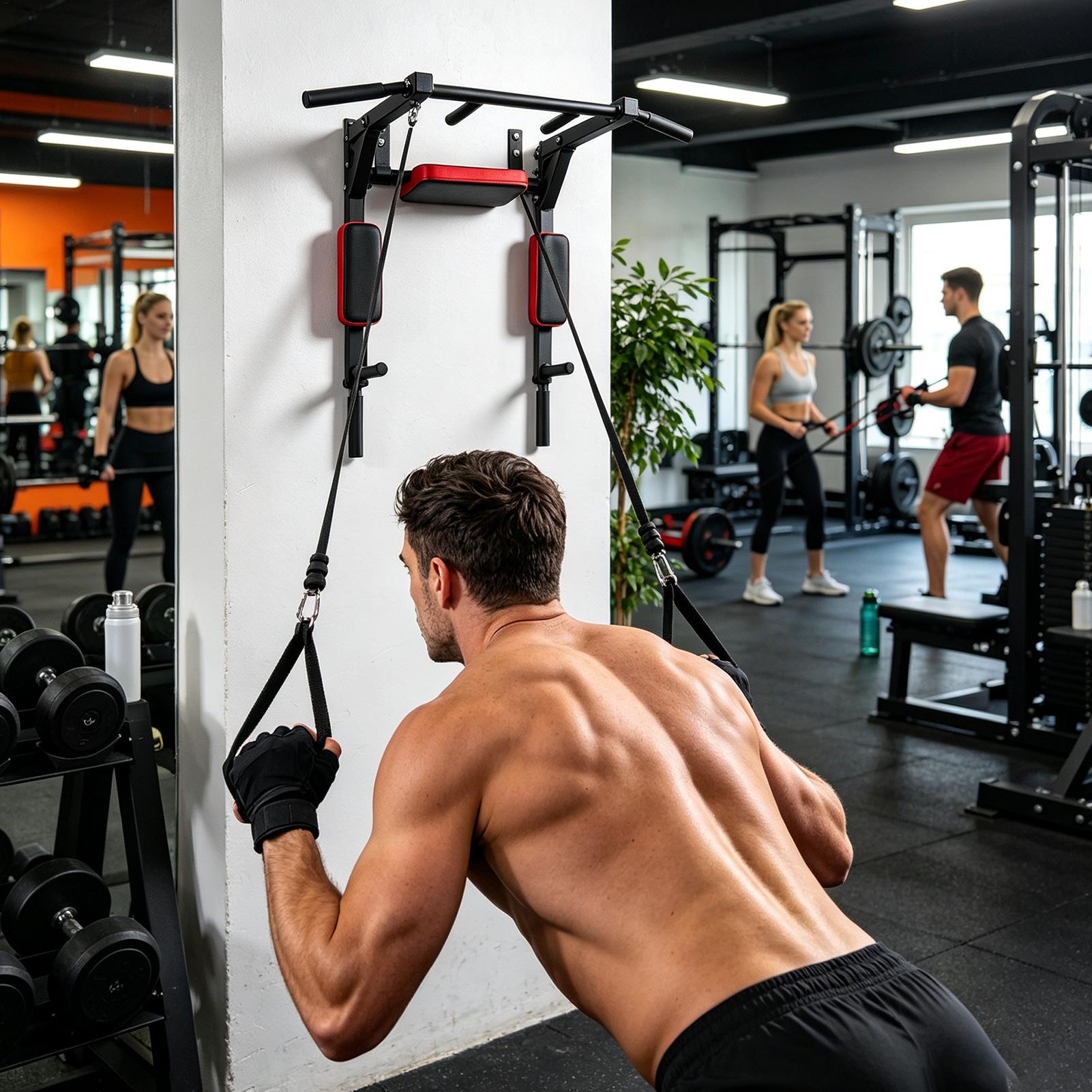 Wall-Mounted Pull-up Bar Fitne - Pull Up Bar Tower 评论和价格